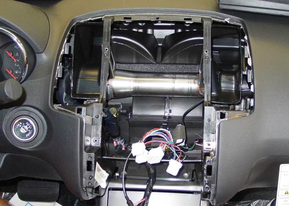 Nissan Altima dash disassembled