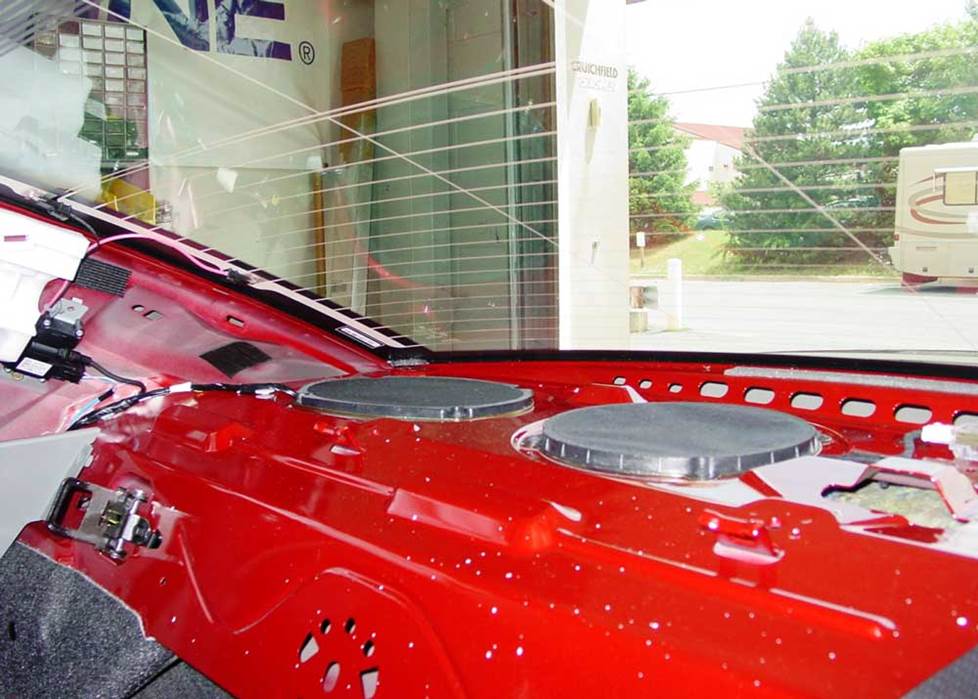 Dodge charger top subwoofer rear deck
