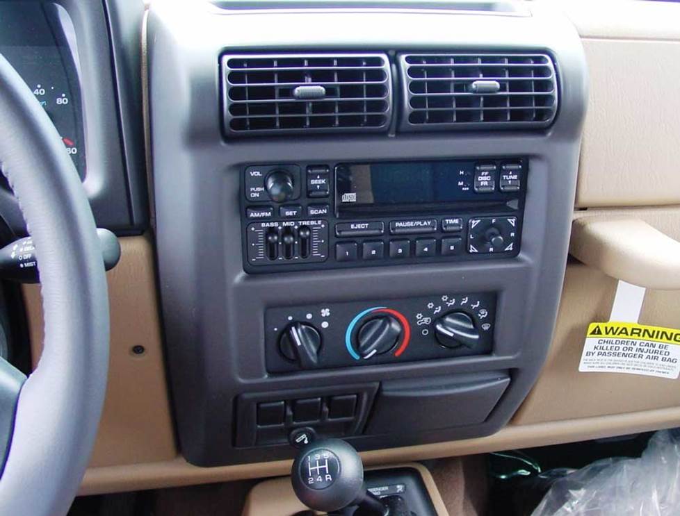 Jeep Wrangler CD stereo