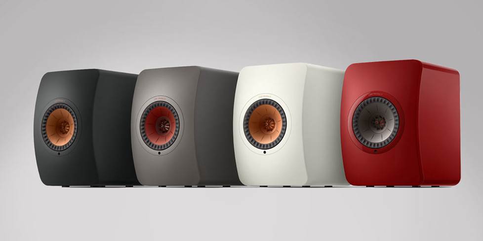 KEF LS50 speakers color options