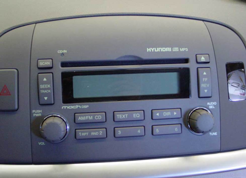 hyundai sonata base radio