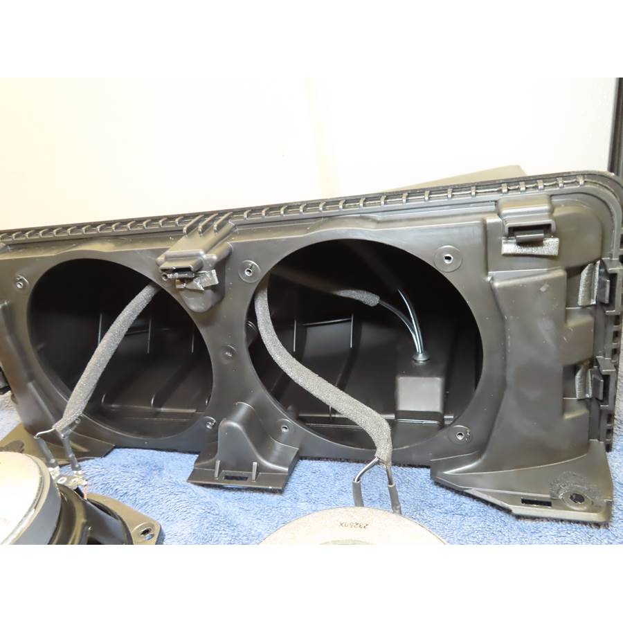 2024 Nissan Frontier Rear seat speaker removed