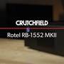 Rotel RB-1552 MkII Crutchfield: Rotel RB-1552 MKII stereo power amplifier