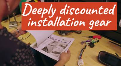 Video: Discounted car stereo installation gear