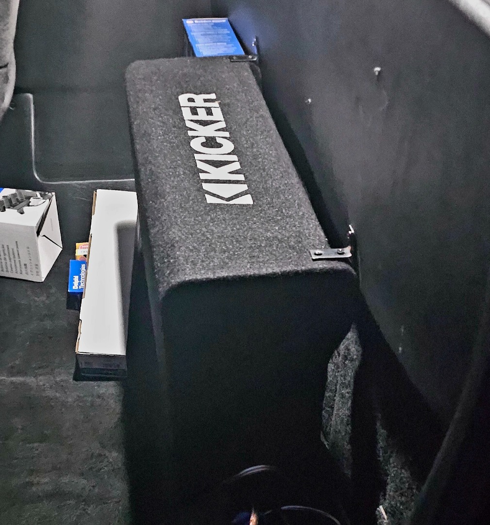 Kicker 48CDF124 Comp Series 12" Sealed Down Firing Subwoofer Enclosure – 150W RMS