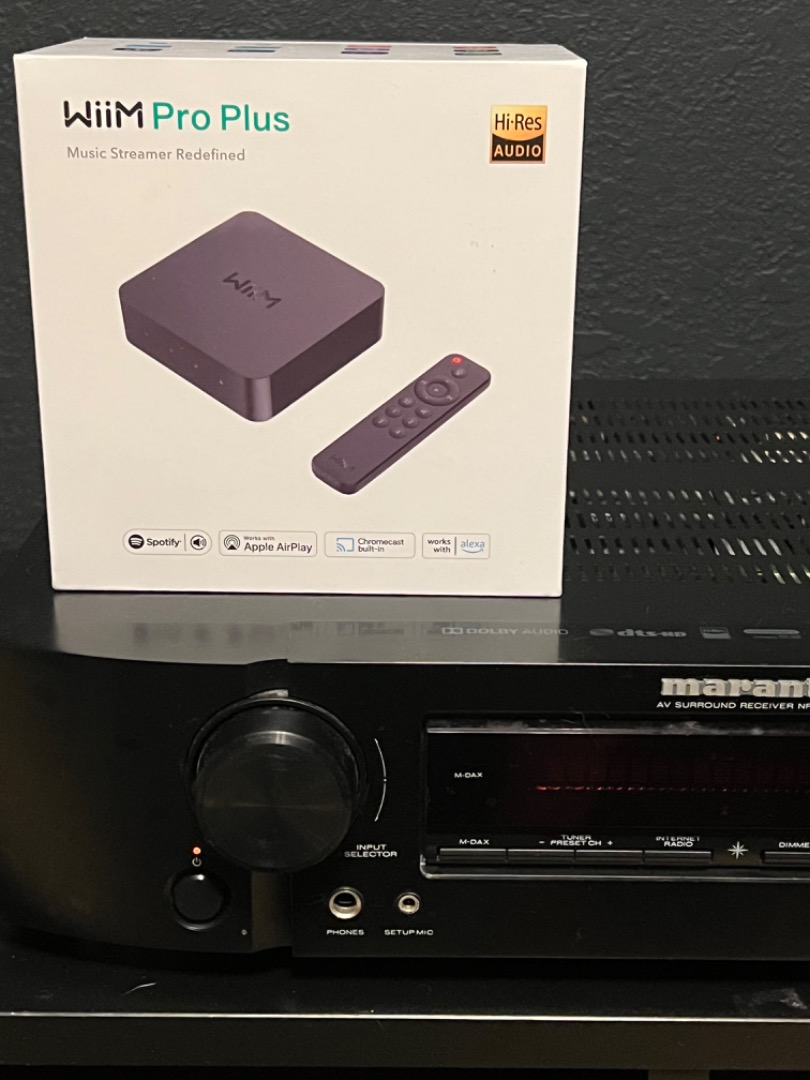WiiM Pro Plus Streaming music player and digital preamp with Wi-Fi®,  Chromecast built-in, Apple AirPlay® 2, and Bluetooth® at Crutchfield
