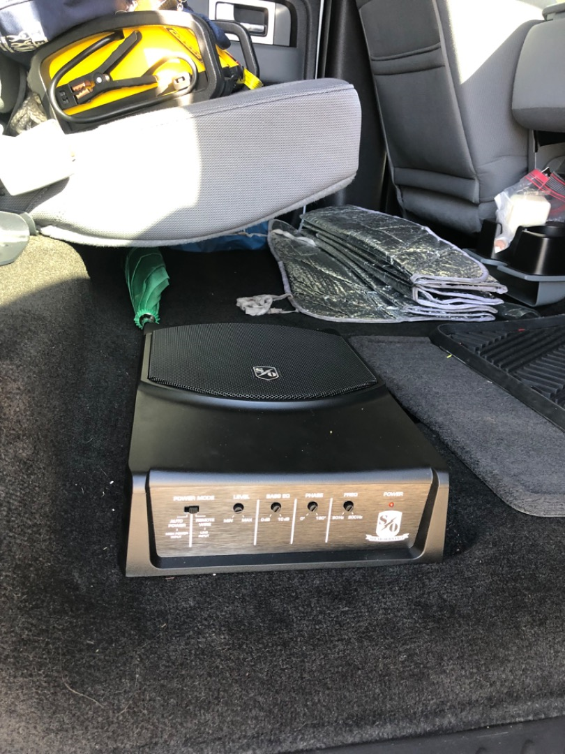 Customer Reviews: Sound Ordnance™ B-8PTD Compact powered subwoofer with 8  sub and 125-watt amp at Crutchfield