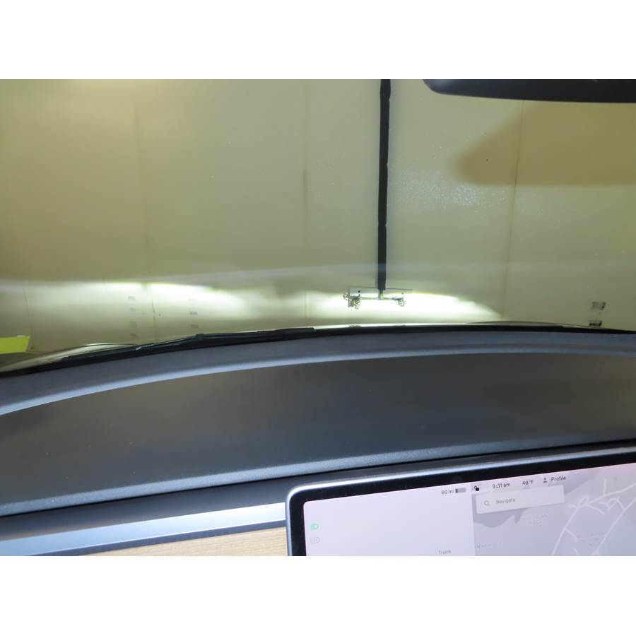 2020 Tesla Model Y Center dash speaker location