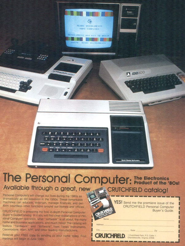 1977 catalog page featuring the new Apple II