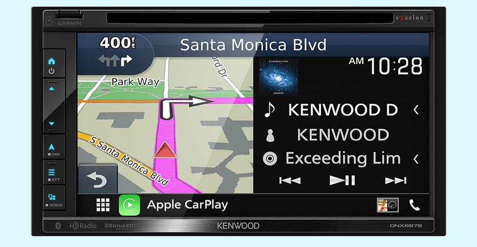 Kenwood Excelon DNX697S with navigation display