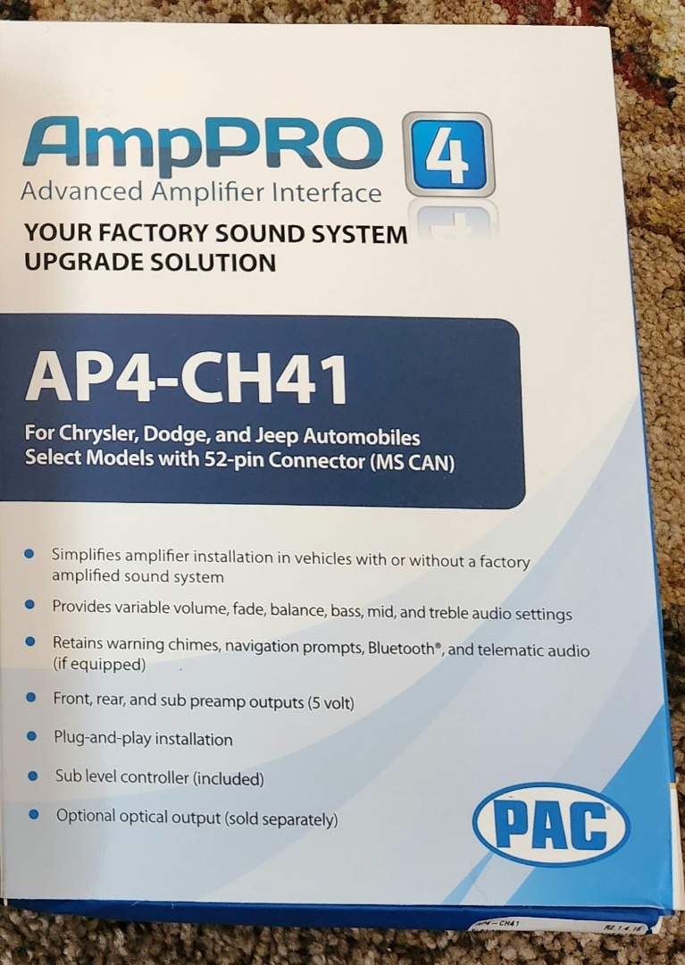 Customer Reviews PAC AmpPRO AP4CH41 Aftermarket Amplifier Interface