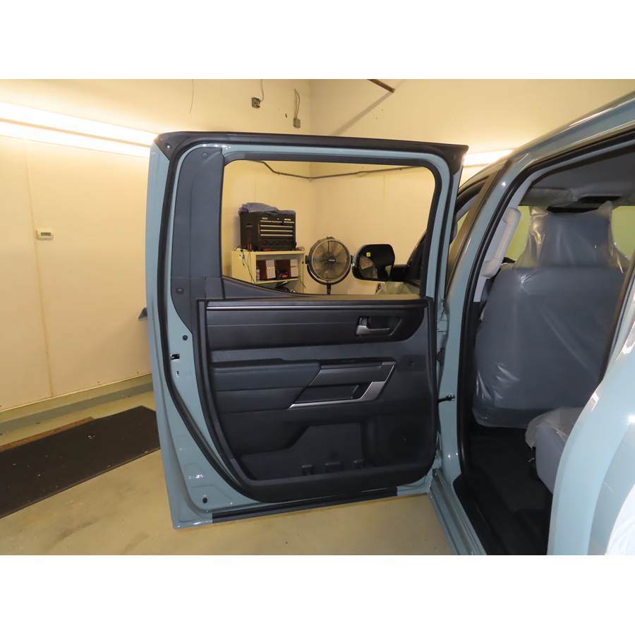 2024 Toyota Tundra Rear door woofer location