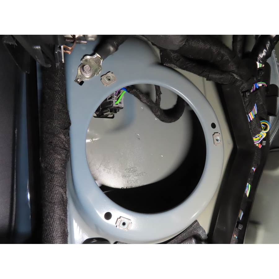 2024 Ford Bronco Kick panel speaker removed