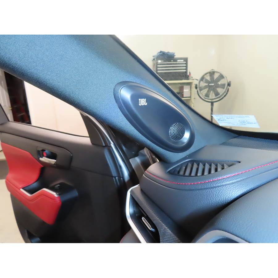 2023 Toyota Highlander Front pillar speaker location
