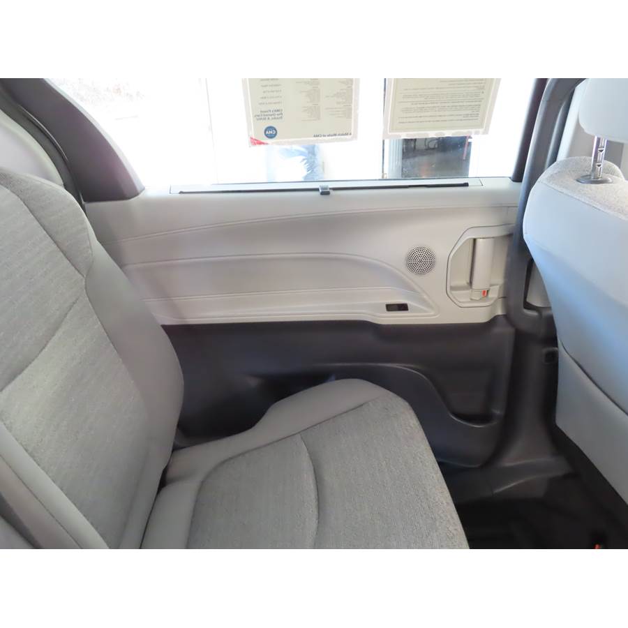 2023 Toyota Sienna Rear door speaker location