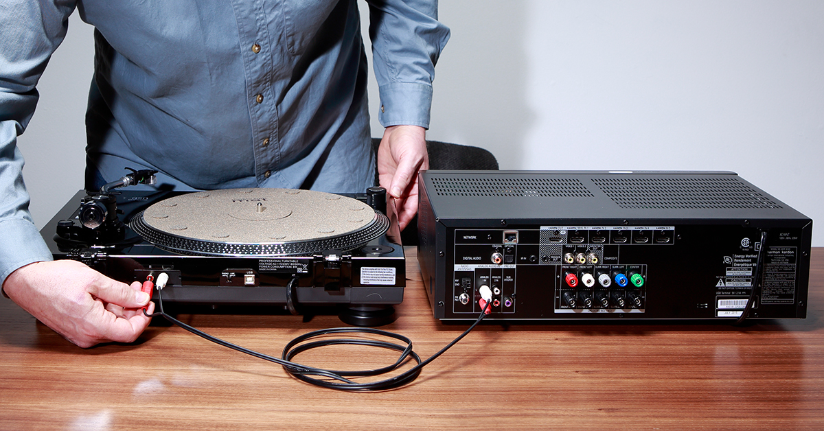 How to connect a turntable