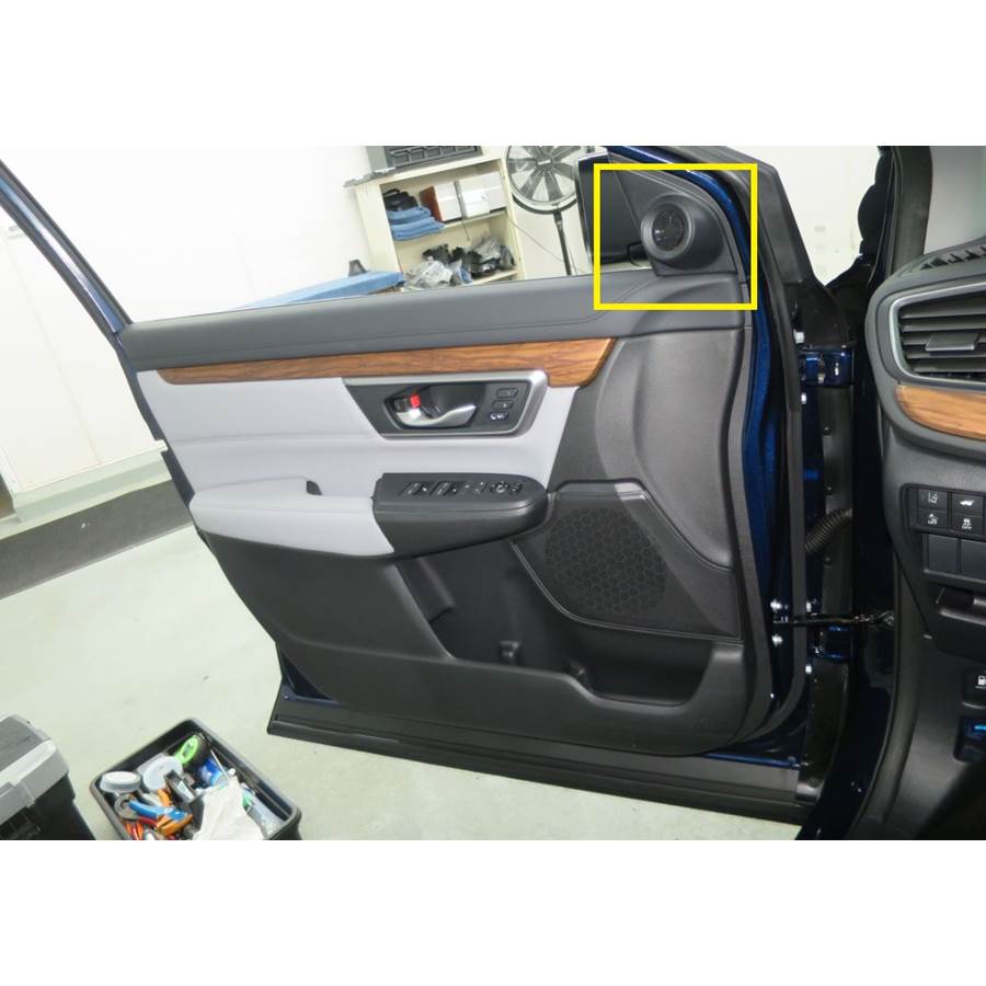 2017 Honda CRV Front door tweeter location