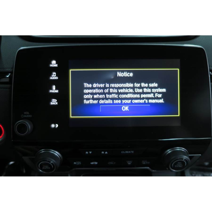 2017 Honda CRV Other factory radio option