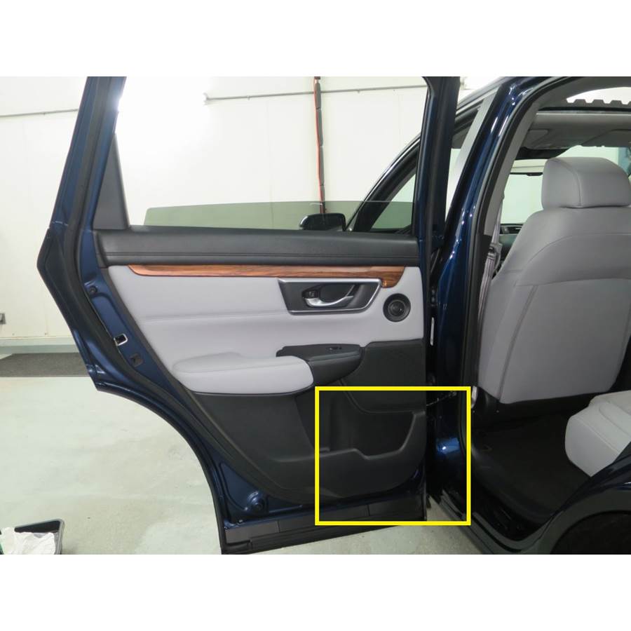 2020 Honda CRV Rear door woofer location