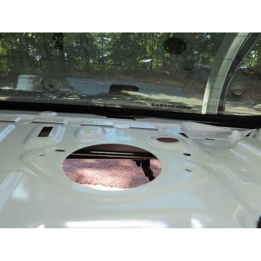 2023 Honda Civic Rear deck speaker removed