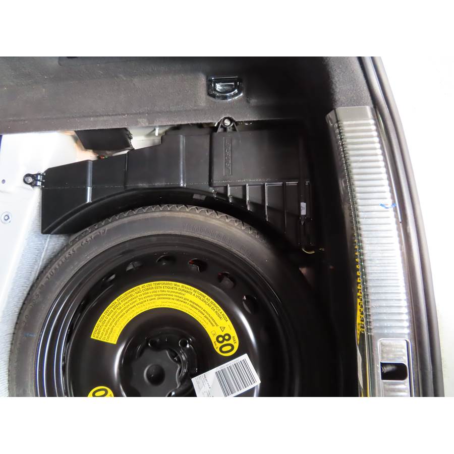 2015 Audi A7 Under cargo floor speaker location