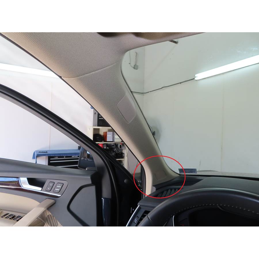 2022 Audi Q5 Front pillar speaker location