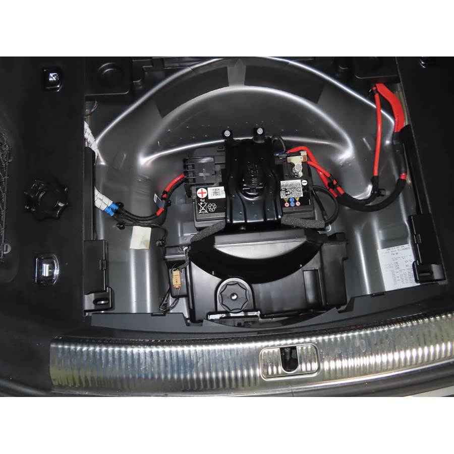2023 Audi S5 Under cargo floor speaker location