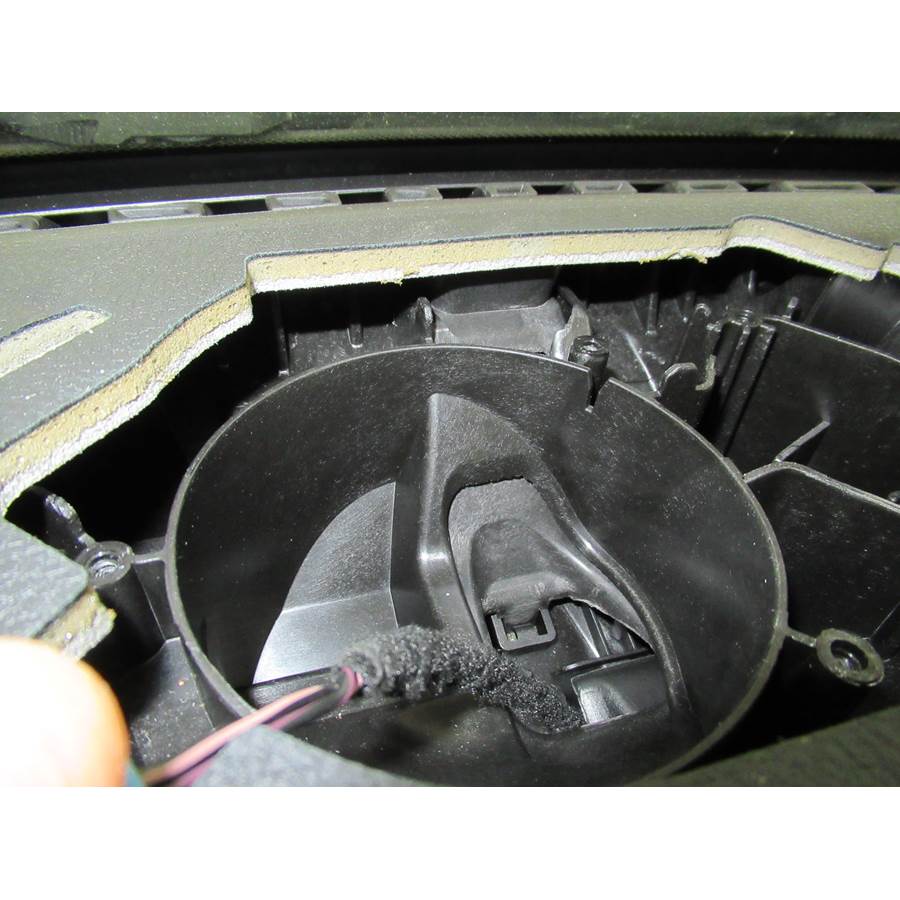2013 BMW 3 Series Center dash speaker removed