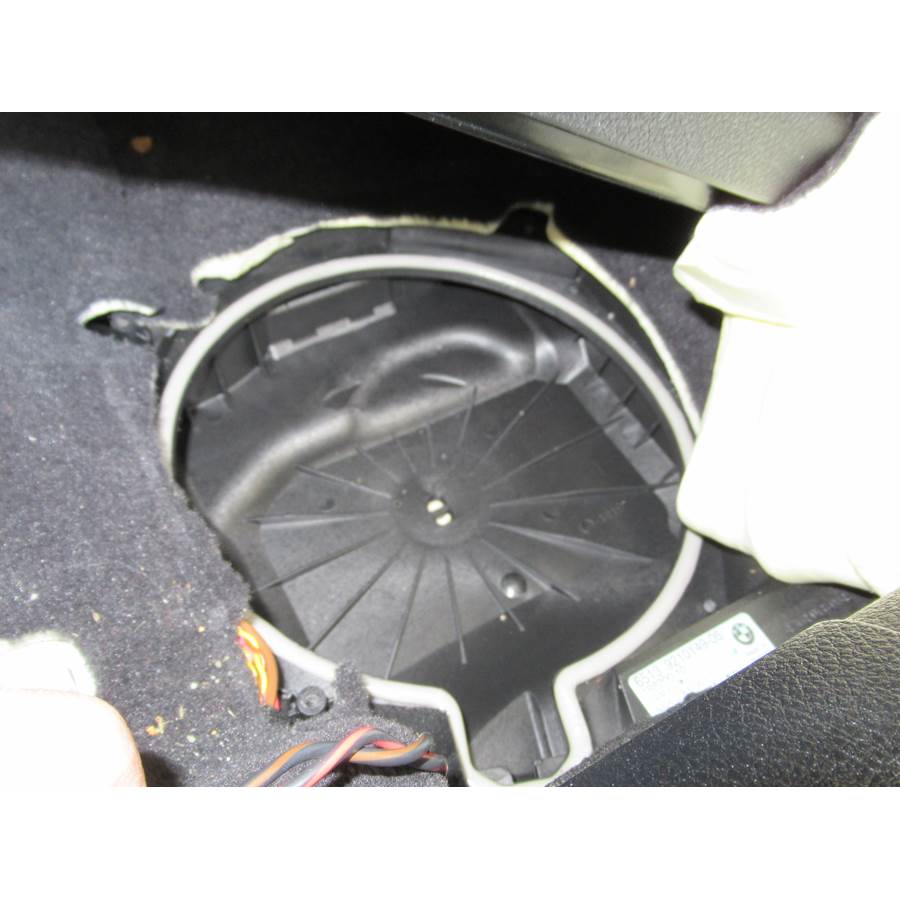 2013 BMW 3 Series Under front seat speaker removed