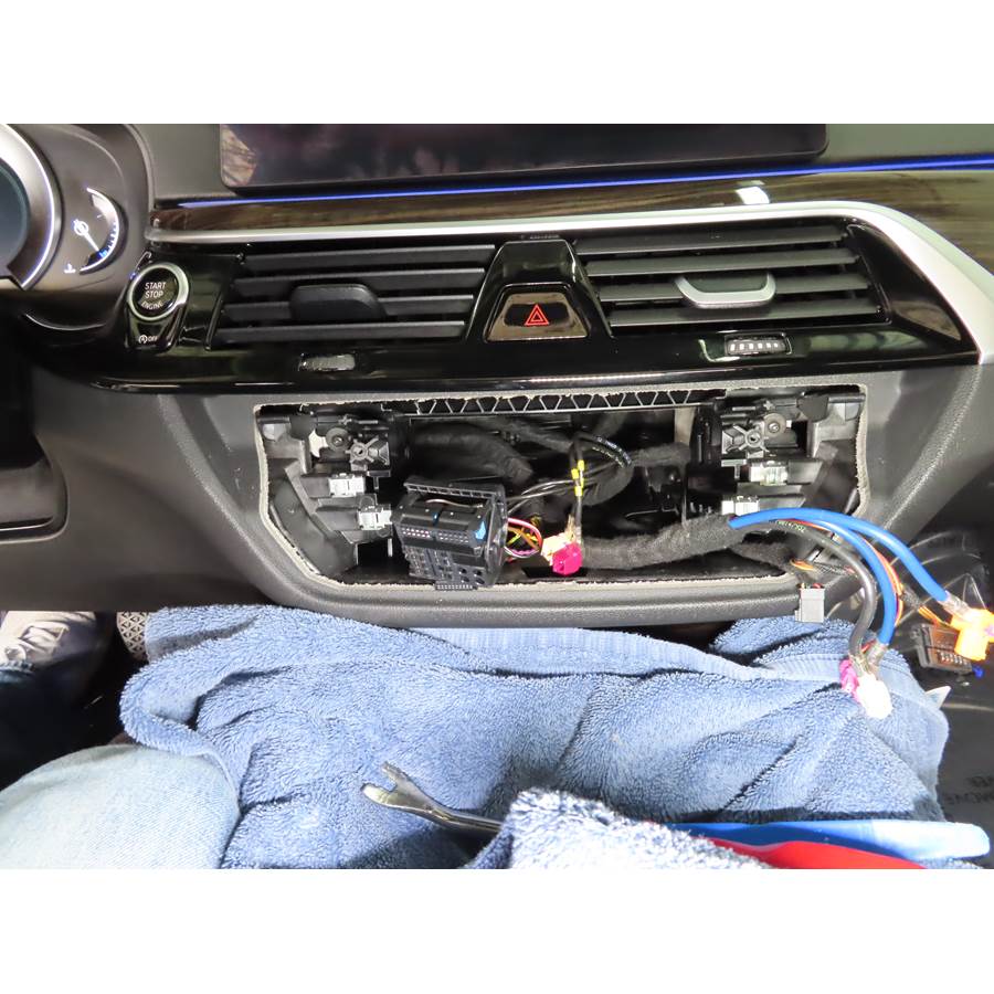 2017 BMW 5 Series Factory radio removed