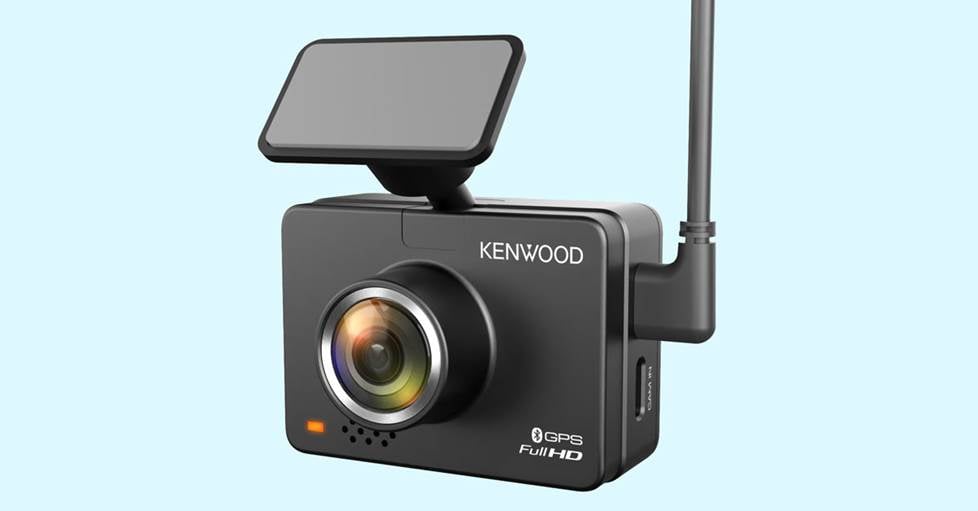 photo of Kenwood DRV-A310W with the camera facing forward