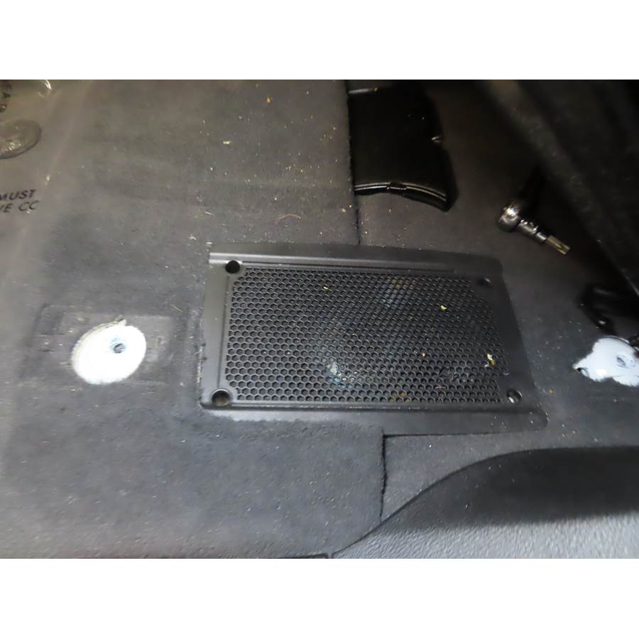 2015 BMW X6 Under front seat speaker location