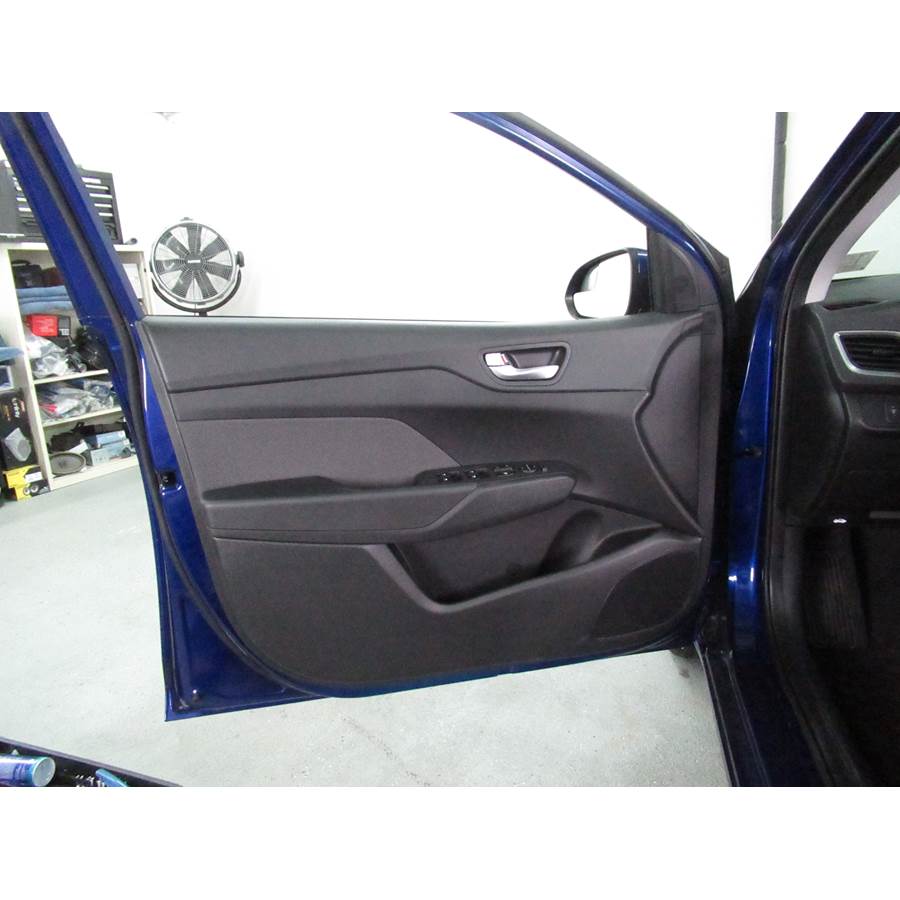 2021 Hyundai Accent Front door speaker location