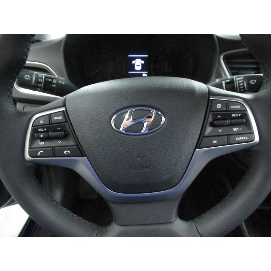 2018 Hyundai Accent Steering wheel audio controls