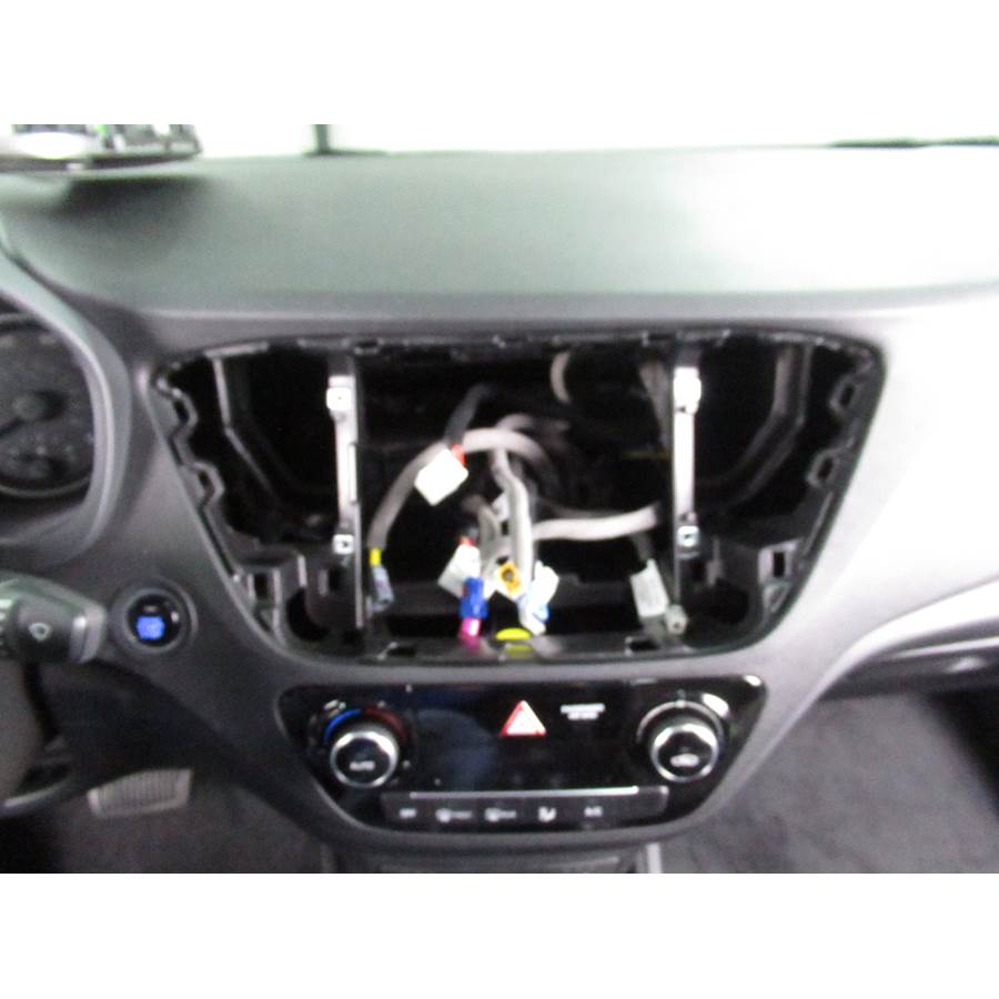 2018 Hyundai Accent Factory radio removed