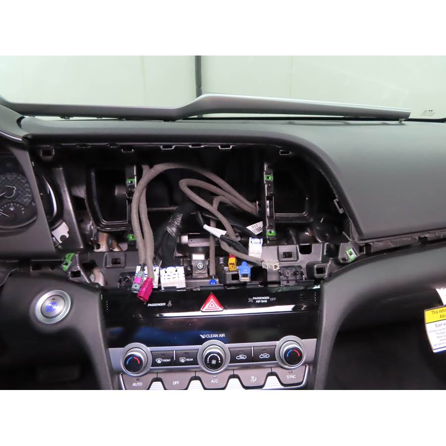 2019 Hyundai Elantra Factory radio removed