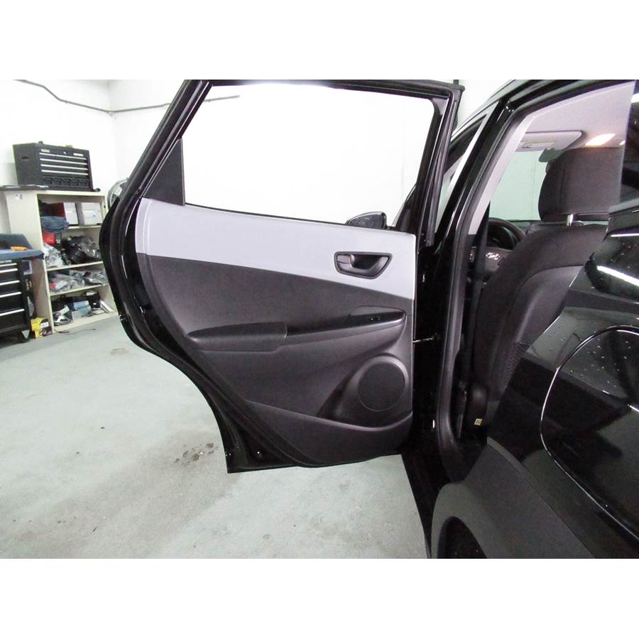 2022 Hyundai Kona Rear door speaker location