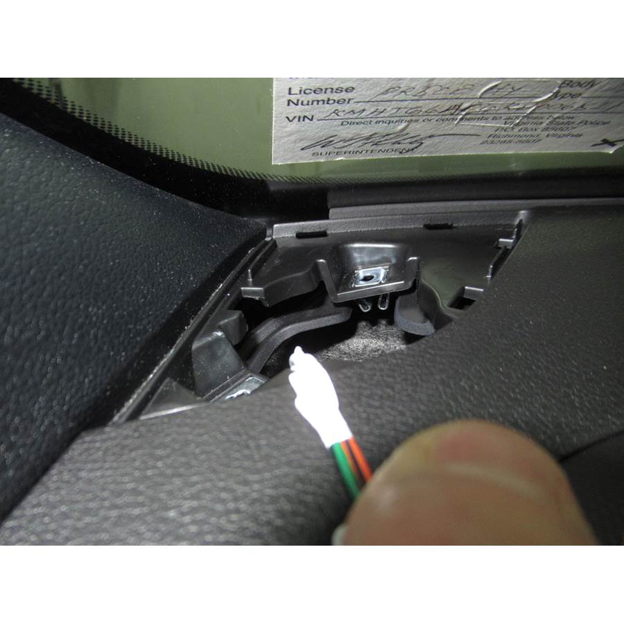 2021 Hyundai Veloster Dash speaker removed