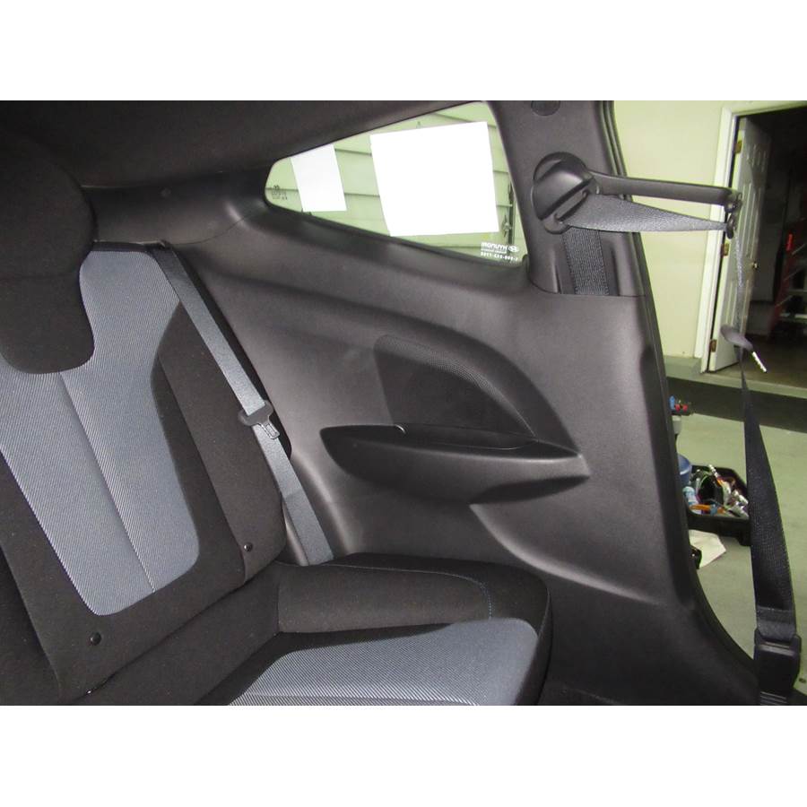 2019 Hyundai Veloster Rear side panel speaker location