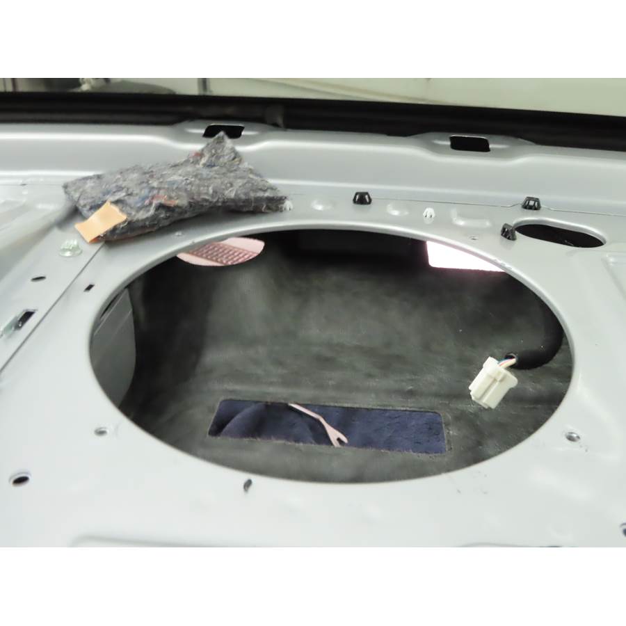 2023 Infiniti Q50 Rear deck center speaker removed