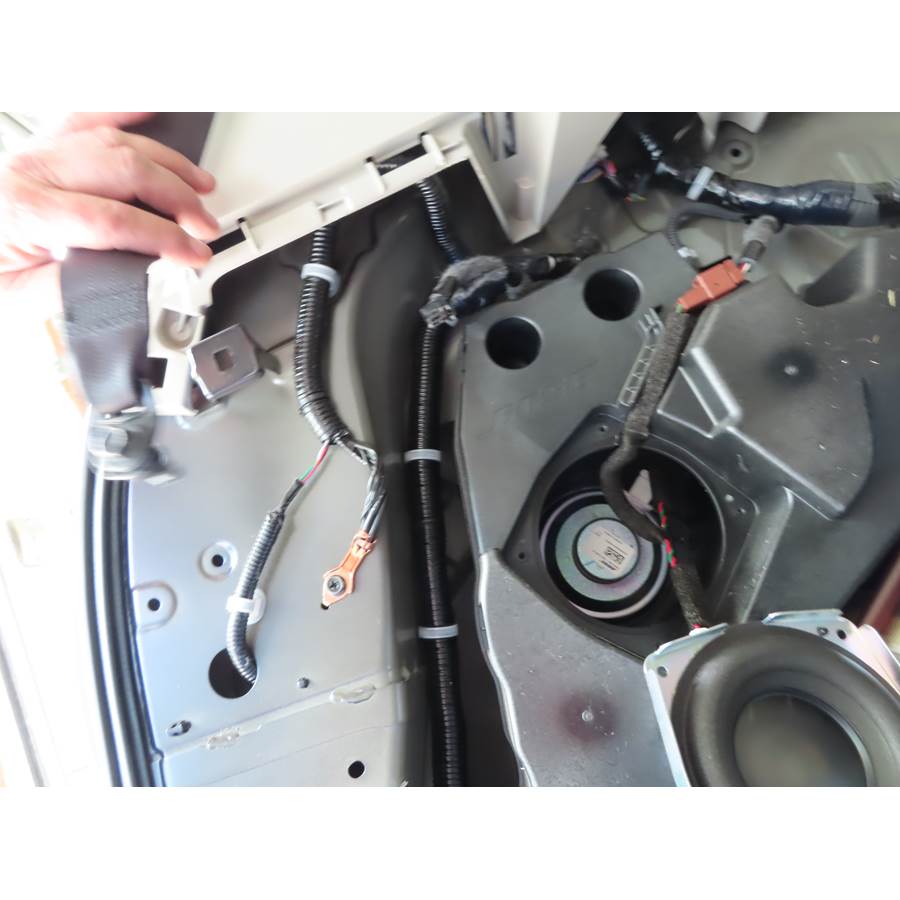 2017 Infiniti QX80 Far-rear side speaker removed