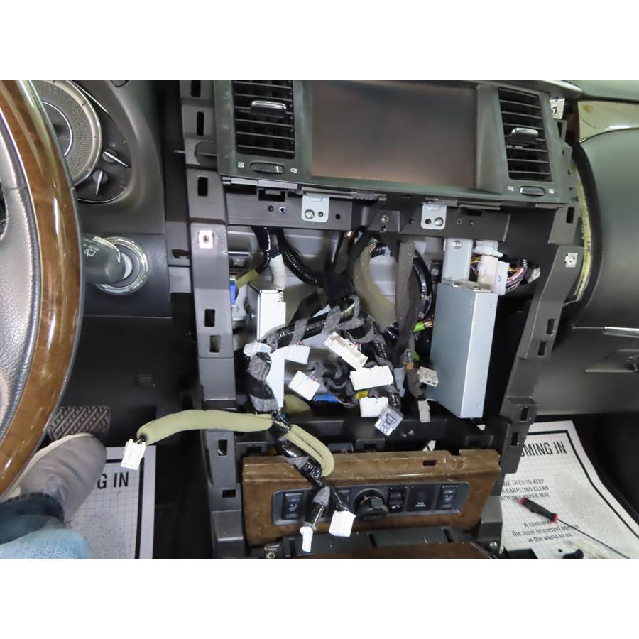 2014 Infiniti QX80 Factory radio removed