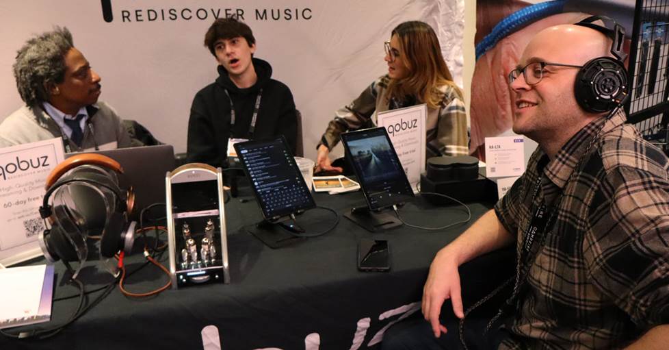 Jeff at the Qobuz booth
