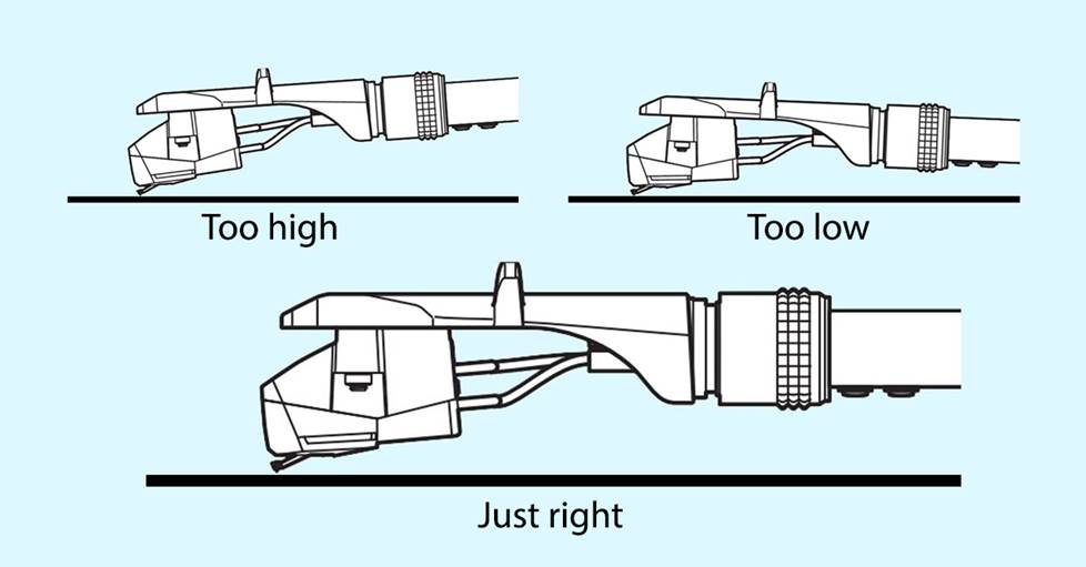 Tonearm heights