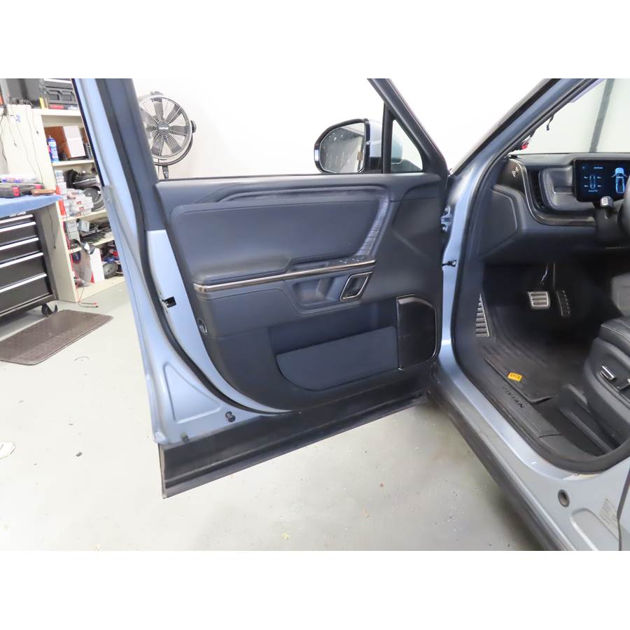 2023 Rivian R1T Front door speaker location