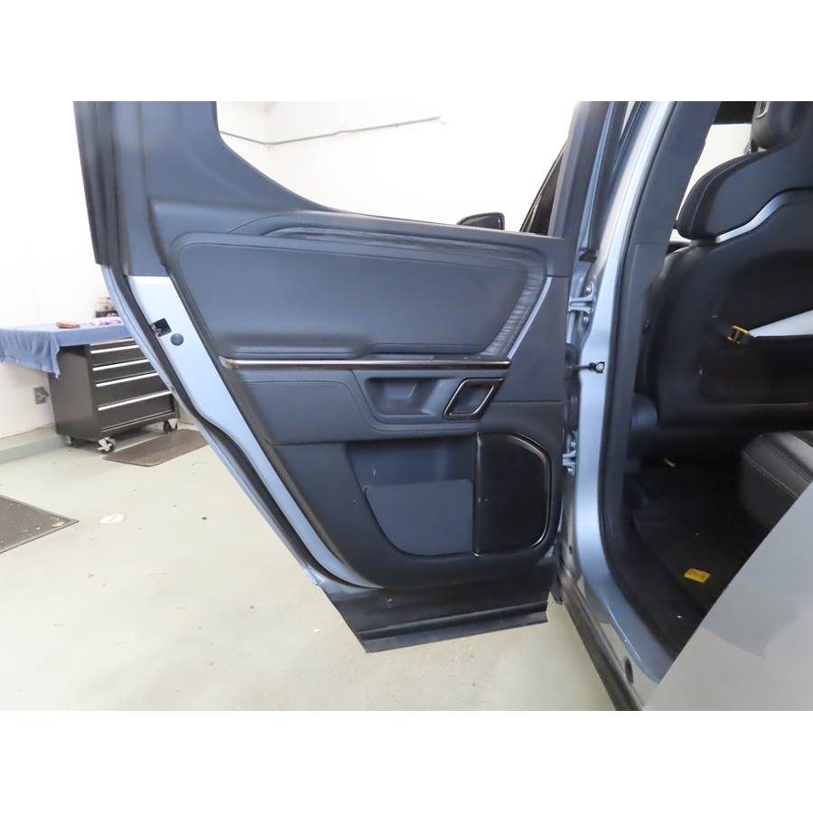 2022 Rivian R1T Rear door speaker location