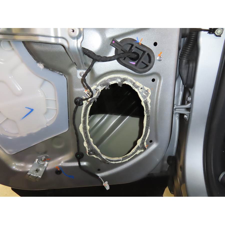 2025 Rivian R1T Rear door woofer removed