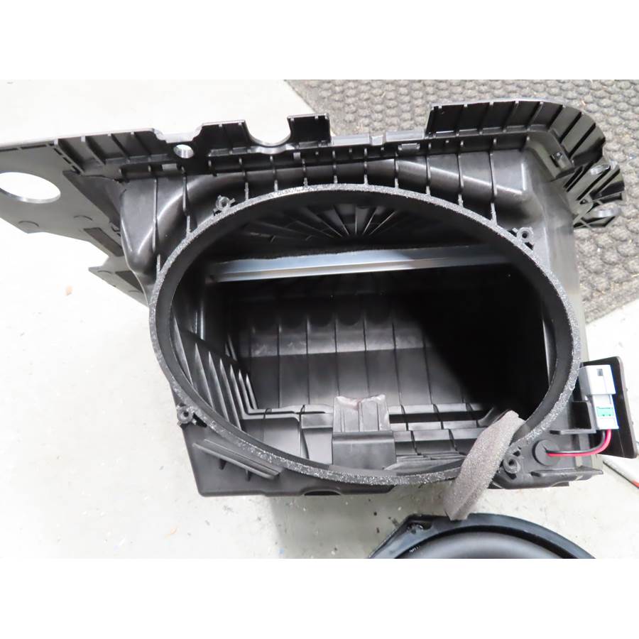 2022 Rivian R1T Factory subwoofer removed
