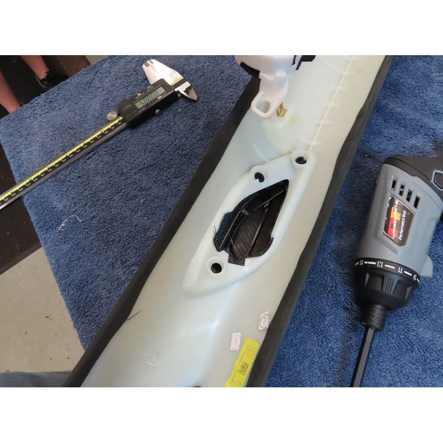 2024 Rivian R1T Front pillar speaker removed