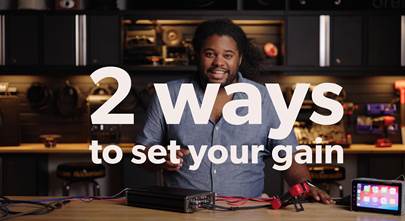 How to set your car amplifier's gain